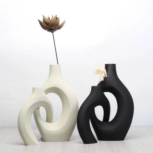 Um conjunto de vasos de arte em estilo boêmio, vasos de decoração para casa, escolha perfeita para decoração de casa e escritório, adequado para sala de estar, quarto e decoração de centro de casamento