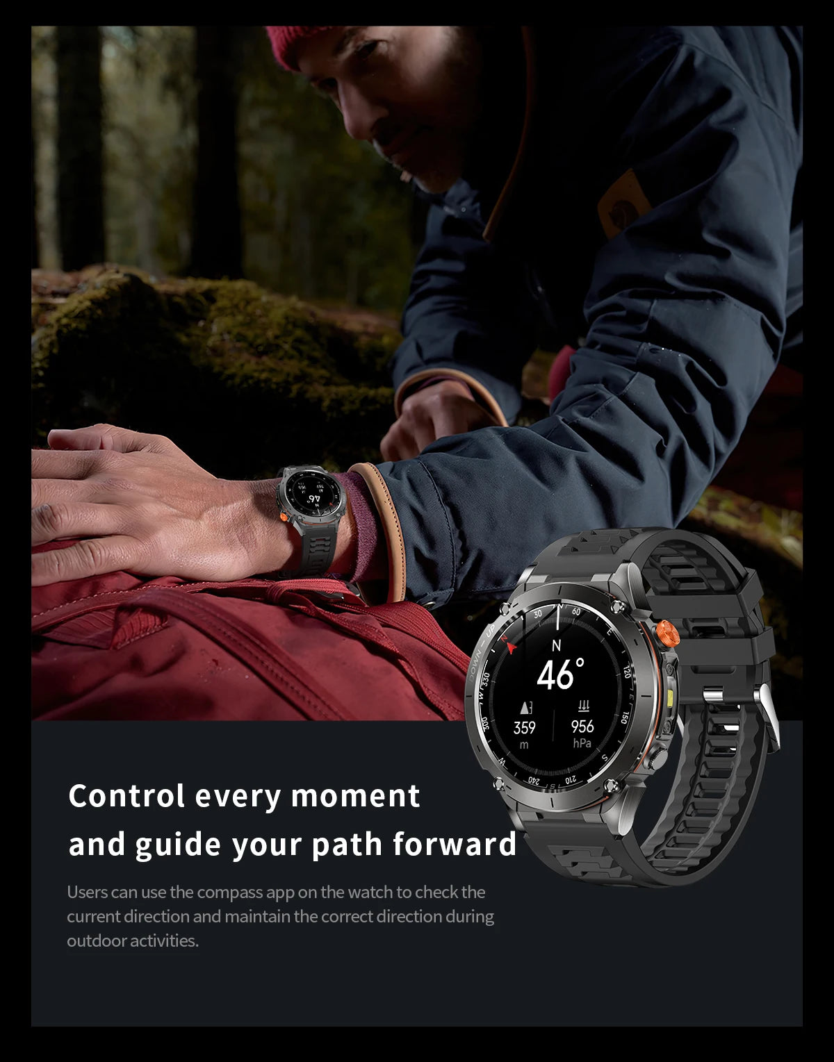 Novo relógio inteligente Xiaomi IOS Ultra GPS 2025, à prova d'água, 10ATM, com bússola GNSS de banda dupla integrada, esportivo militar, masculino, pulseira de natação