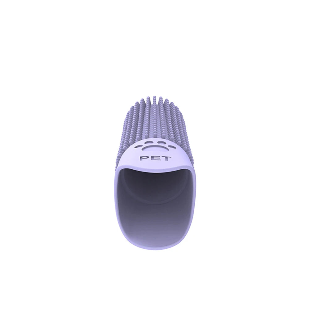 Escovas de dentes de silicone para limpeza de dentes de animais de estimação para cães e gatos, limpeza e remoção de tártaro e pedras.