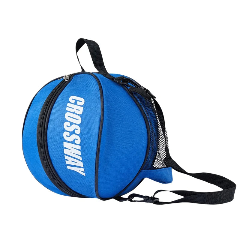 1 peça alça de ombro ajustável 2 bolsos laterais de malha bolsa de basquete bolsa de bola esportiva bolsa de futebol bolsa de ombro suporte transportadora
