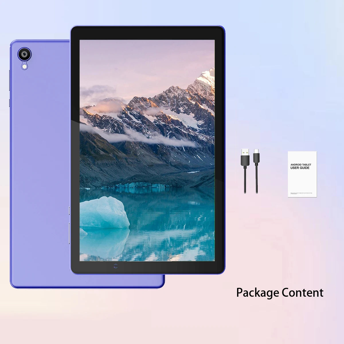 Tablet Android de 10 polegadas, processador quad-core, 4(2+2) GB de RAM, 32 GB de ROM, Bluetooth, WiFi, bateria de 6000 mAh