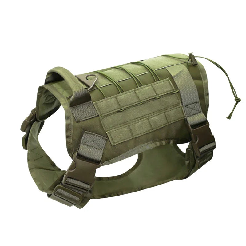 Colete de camuflagem tática para cães de médio e grande porte, fácil controle e confortável para caminhadas, treinamento e atividades ao ar livre