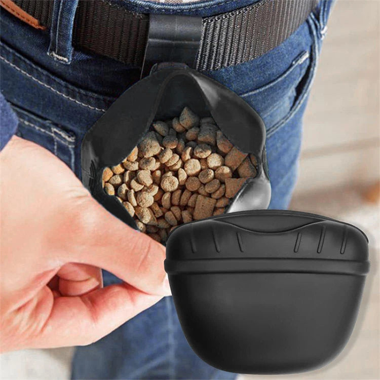 Hot-selling Pet Silicone Dog Food Bag Portable Dog Training Snack Bag Training Snack Bags Dogs Training Fanny Pack Pet Supplies pet shop