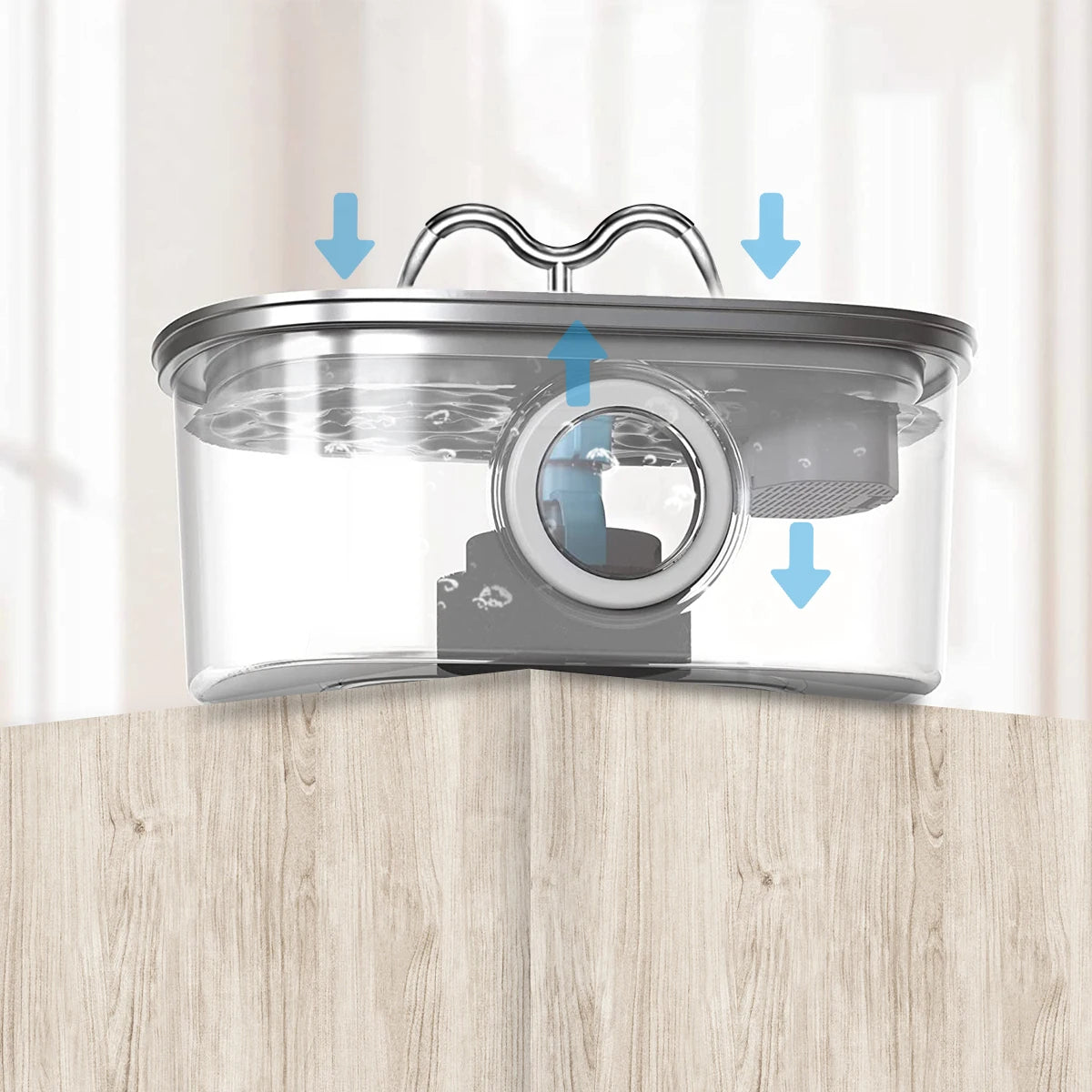 Bebedouro automático para gatos e cães, 108 oz/3,2 l, em aço inoxidável, com luz LED e bomba silenciosa