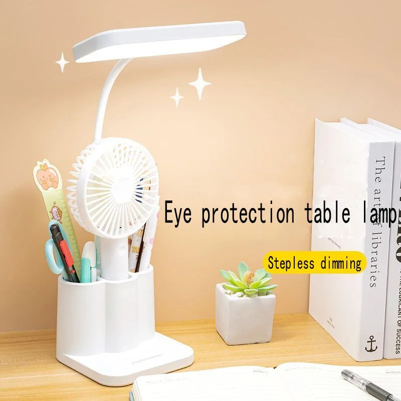 Lâmpada de mesa LED para leitura noturna, proteção para os olhos, para dormitório de estudo, luz noturna para estudantes universitários
