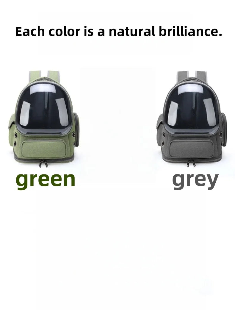 Mochila transparente para transporte de animais de estimação, essencial para viagens ao ar livre, para gatos e cães pequenos, design respirável, suprimentos premium e confortáveis ​​para animais de estimação