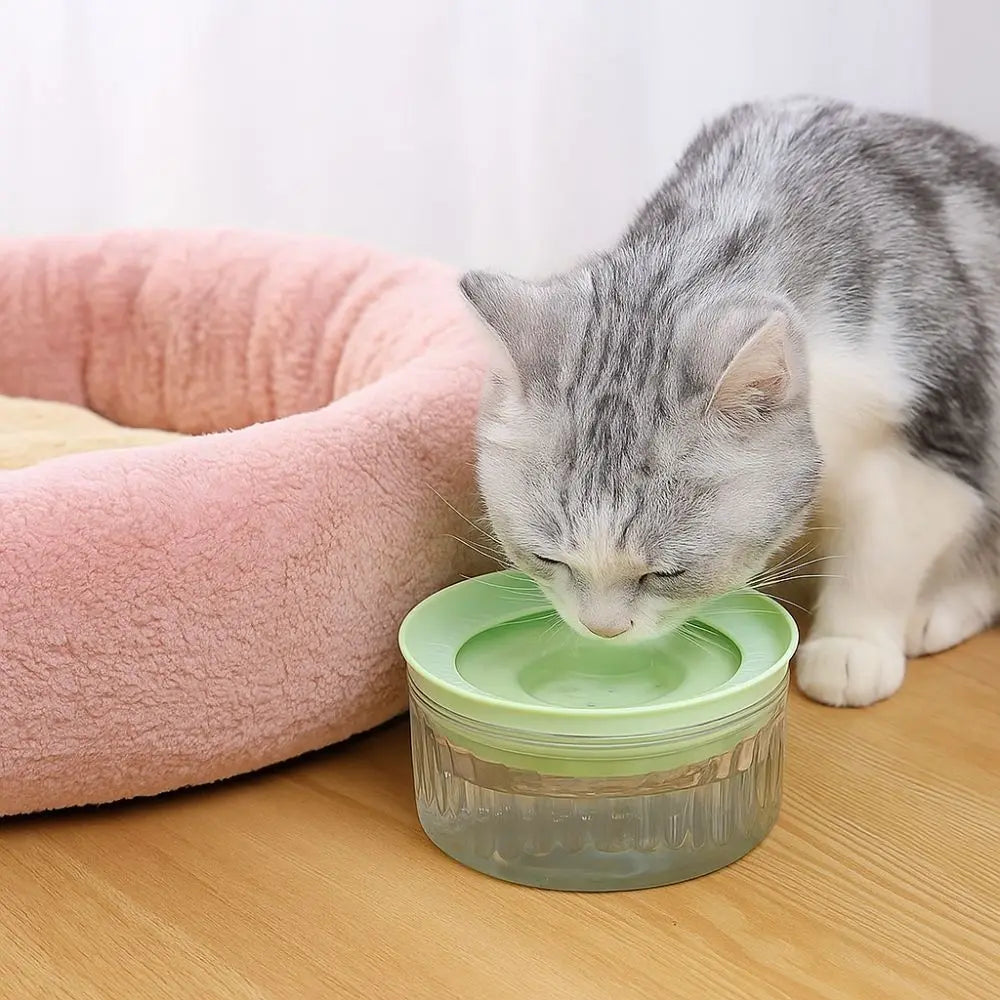 Tigela de água para animais de estimação de grande capacidade, antirrespingos e antitombamento, tigela para beber animais de estimação, boca antimolhante, tigela automática destacável para cães