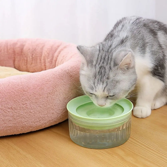 Tigela de água para animais de estimação de grande capacidade, antirrespingos e antitombamento, tigela para beber animais de estimação, boca antimolhante, tigela automática destacável para cães