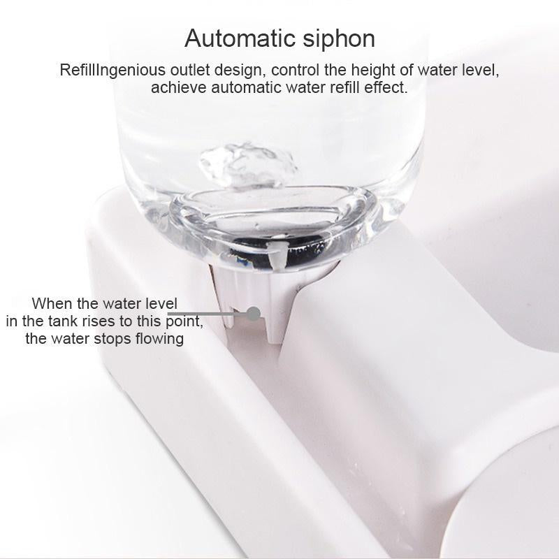 Alimentador automático para animais de estimação de 500 ml, tigela pequena, portátil, para comida de cães e gatos, sala de estar, quarto, produtos para animais de estimação