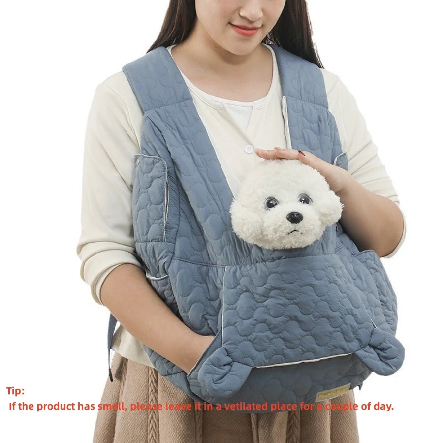 Bolsa de transporte para animais de estimação, mochila de peito extra grande com capacidade para cães e gatos, bolsa para atividades ao ar livre, à prova d'água e resistente ao vento, bolsa portátil para animais de estimação