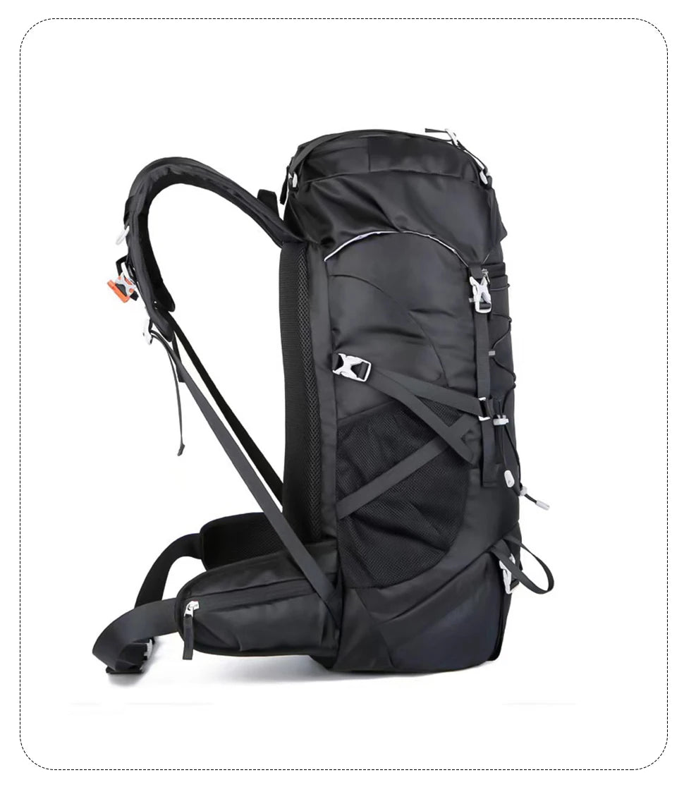 Mochila de caminhada WESTTUNE 50L com capa de chuva, bolsa multifuncional para montanhismo, mochila para atividades ao ar livre, para viagens, trekking e acampamento