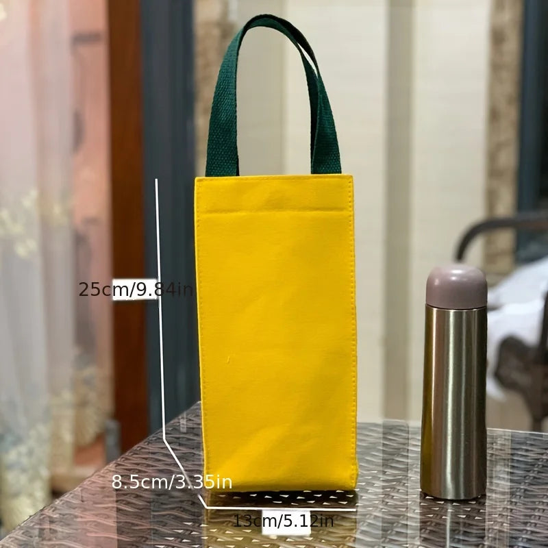 1 peça suporte portátil para garrafa de água, universal, de lona, ​​com isolamento térmico, bolsa para copos, bolsa para transporte de guarda-chuva