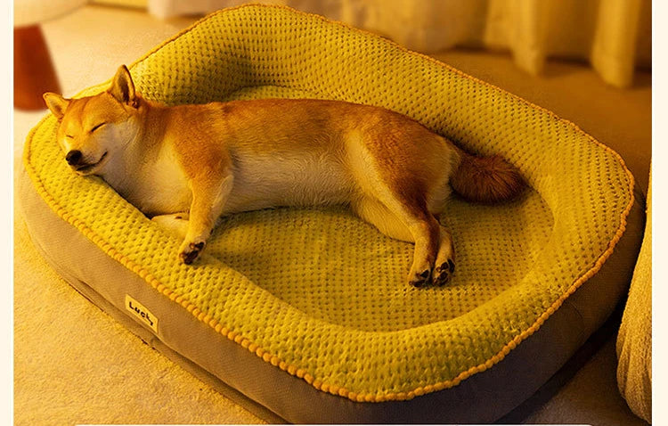 Very Soft Warm Dog Bed Pet Basket Cat House Sofa for Medium Large Dog Sofa Bed Cushion Dog Bed House Pet Supplies Accessories