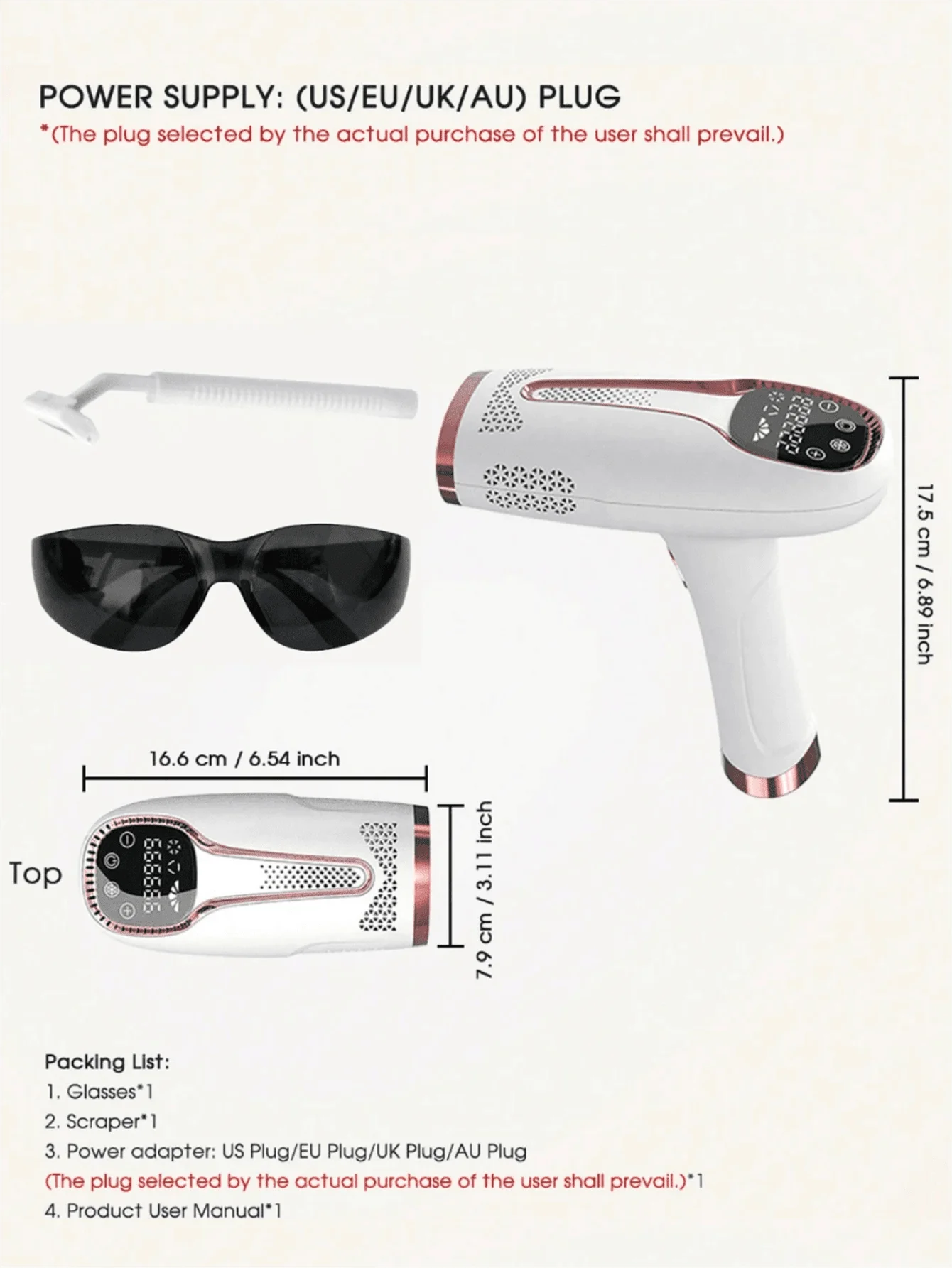 04 Depilador indolor, dispositivo de depilação a laser IPL para mulheres e homens, 3 em 1 para uso doméstico, para corpo inteiro, rosto, axilas, virilha e braços