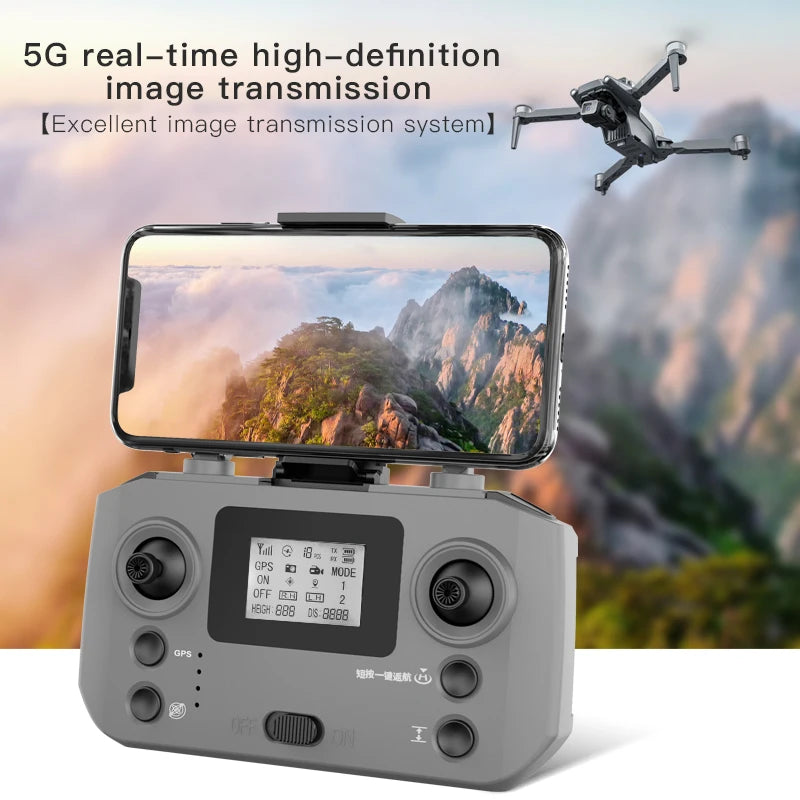 2025 Novo L600 PRO MAX GPS Drone 5KM 4K Profissional HD Câmera Dupla Gimbal de 3 Eixos 360 Evitação de Obstáculos Quadricóptero Sem Escovas Brinquedo