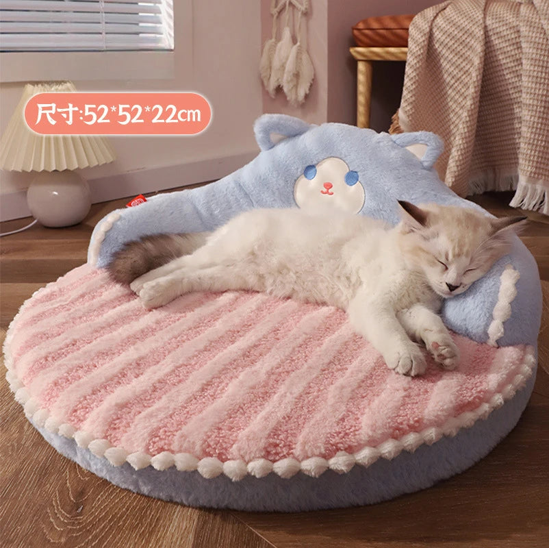 Soft Pet Dog Bed Winter Warm Dog Sleeping Mat Corduroy Pet Mat for Cats Dogs Fluff Sleeping Removable Pet Beds Pet Supplies
