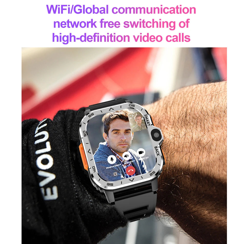 Relógio inteligente Android Valdus PGD masculino GPS 16G/64G ROM Armazenamento HD Câmera dupla NFC 2G 4G Cartão SIM Wi-Fi Sem fio Acesso rápido à Internet