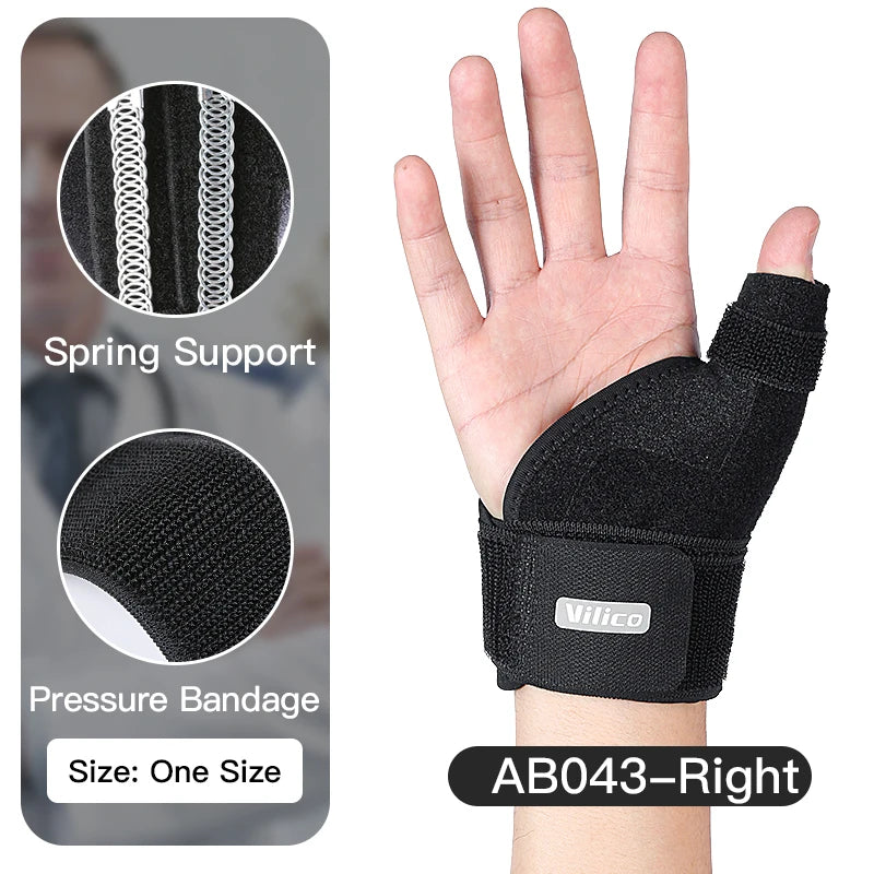 Faixa elástica de proteção da bainha do tendão com elasticidade ajustável para auxiliar na recuperação do polegar após lesão. Protetor de pulso.