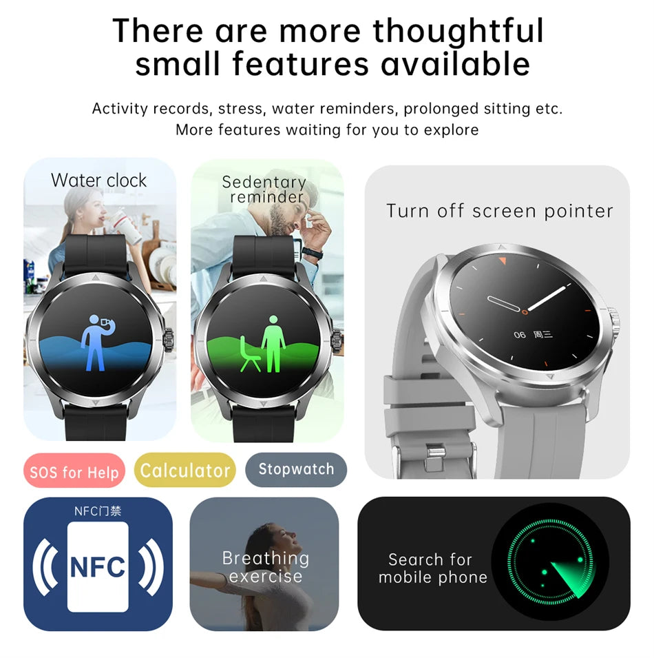 Novo 2025 para Xiaomi S4 Ultra Smart Watch Masculino AMOLED Esporte ao Ar Livre NFC GPS Rastreador de Frequência Cardíaca À Prova D'água Bluetooth Chamada Smartwatch