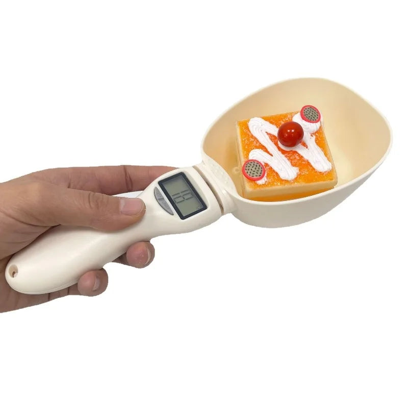 Pet Food Measuring Spoon Scale, Kitchen Digital Food Measuring Spoon, Suitable for Cat and Dog Food Measuring Spoon