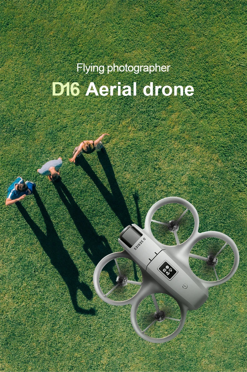 Mini drone Xiaomi D16 com câmera HD 8K ajustável de 180° e WiFi com fluxo de luz, drone de bolso para evitar obstáculos, quadricóptero RC