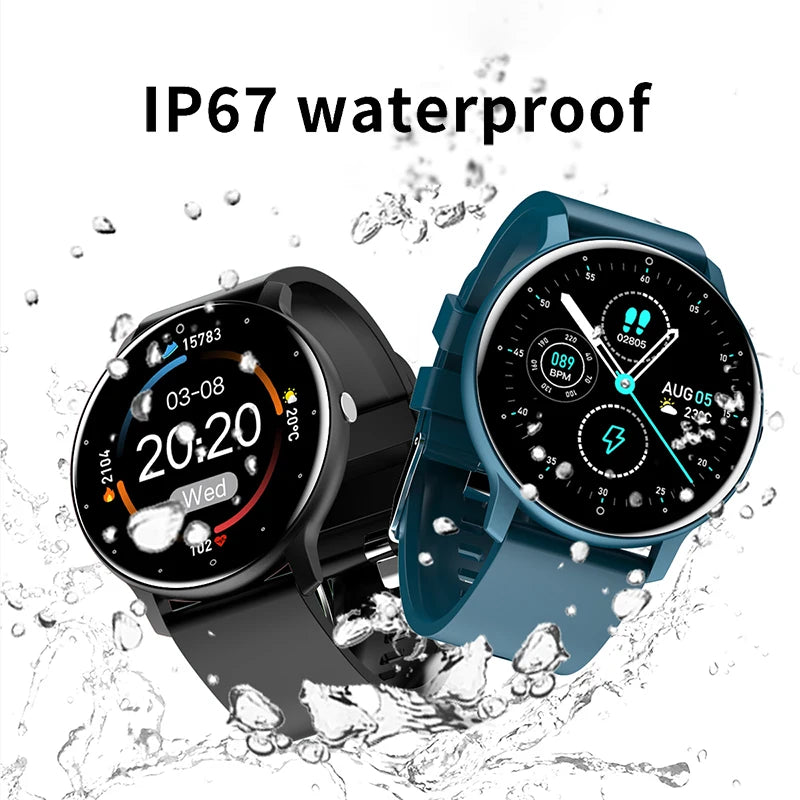 Novo relógio inteligente 2023, esportivo, fitness, à prova d'água, com Bluetooth, monitor de frequência cardíaca e sono para Android e iOS