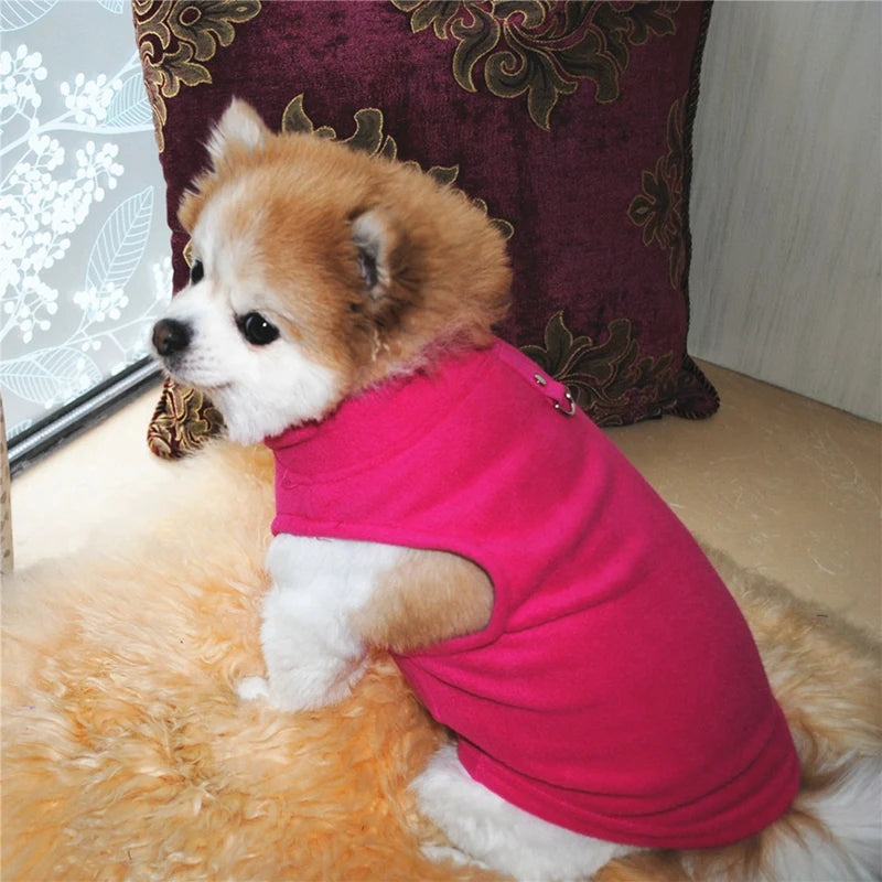 Colete de lã europeu americano quente para outono e inverno para animais de estimação, fantasia para cães e gatos, casaco fashion para filhotes, roupas respiráveis