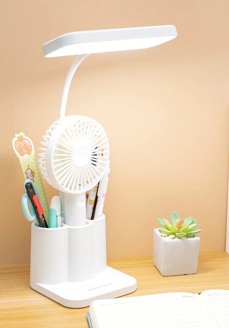 Lâmpada de mesa LED para leitura noturna, proteção para os olhos, para dormitório de estudo, luz noturna para estudantes universitários