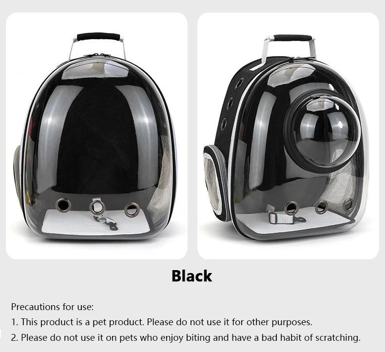 Bolsa de transporte para gatos e animais de estimação, mochilas para animais de estimação, respirável, portátil, transparente, bolsa de transporte para filhotes e cães, cápsula espacial