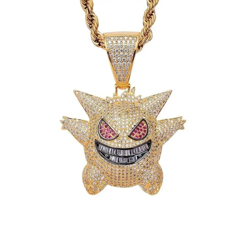 Pingente de alfabeto XO com zircônia incrustada em metal, tendência, personalidade, masculino, feminino, glamour de rua, moda hip hop, colar, joias, presentes