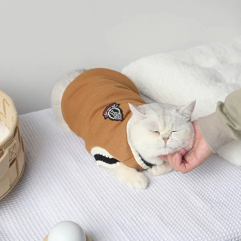 Winter Cat Dog Sweater Pullover Pet Clothes Small Dog Vest Puppy Jacket Kitty Costume Cats Outfit Warm And Cozy Pet Clothing