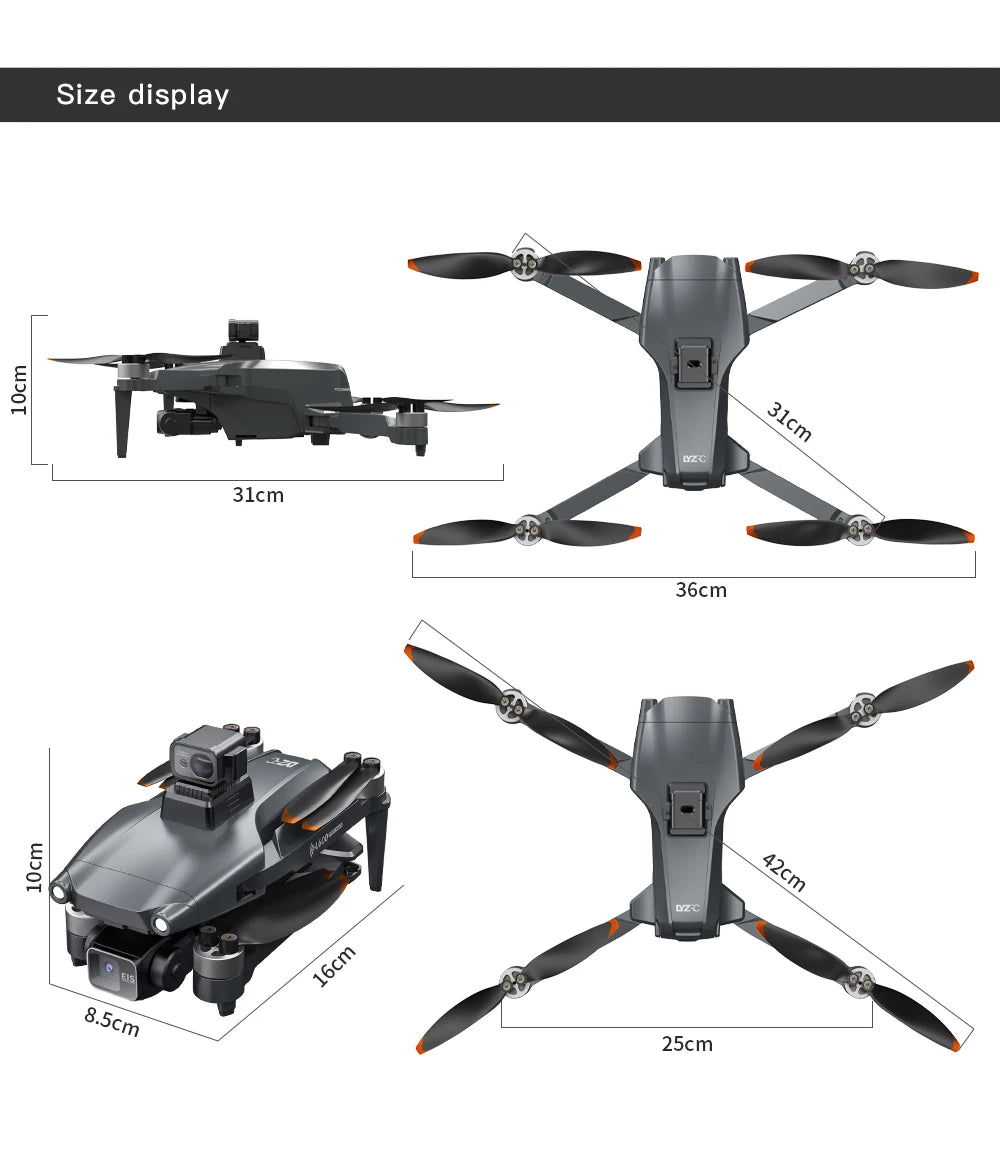 2025 Novo L600 PRO MAX GPS Drone 5KM 4K Profissional HD Câmera Dupla Gimbal de 3 Eixos 360 Evitação de Obstáculos Quadricóptero Sem Escovas Brinquedo