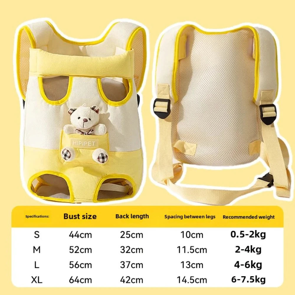 Bolsa de transporte para cães de estimação, bolsa de mão portátil para filhotes de quatro patas, mochila de ombro, colete, corda de tração para Yorkshire