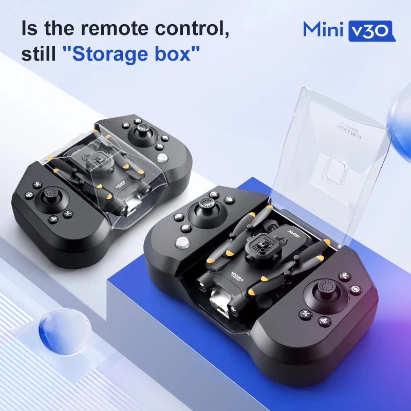Mini drone Xiaomi 4DRC V30 com câmera HD 4K 1080P FPV RC Drones profissional para prevenção de obstáculos de cinco lados Helicóptero de brinquedo