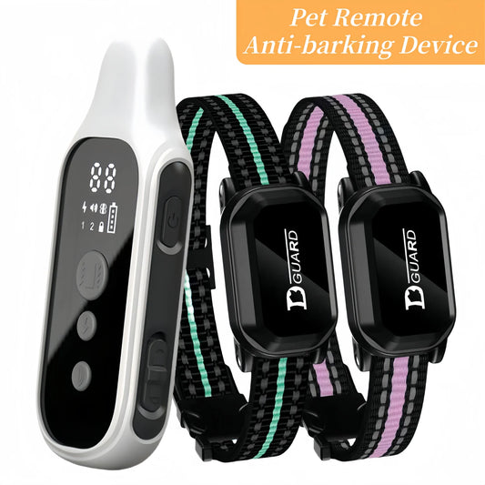 Anti-barking device Remote Control Training Collar For Pet Rechargeable Dog Bark Control Stop Shock Collar Suitable for all dogs