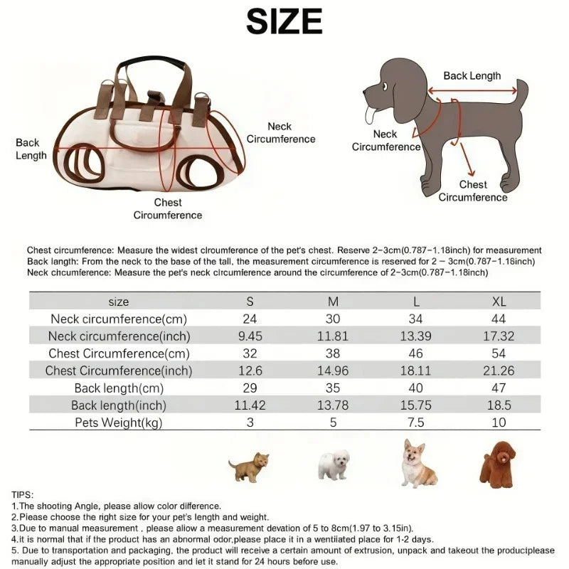 Mochila para transporte de cães pequenos com fixação de guia, peitoral respirável para animais de estimação para gatos e cachorros, viagens ao ar livre com as mãos livres