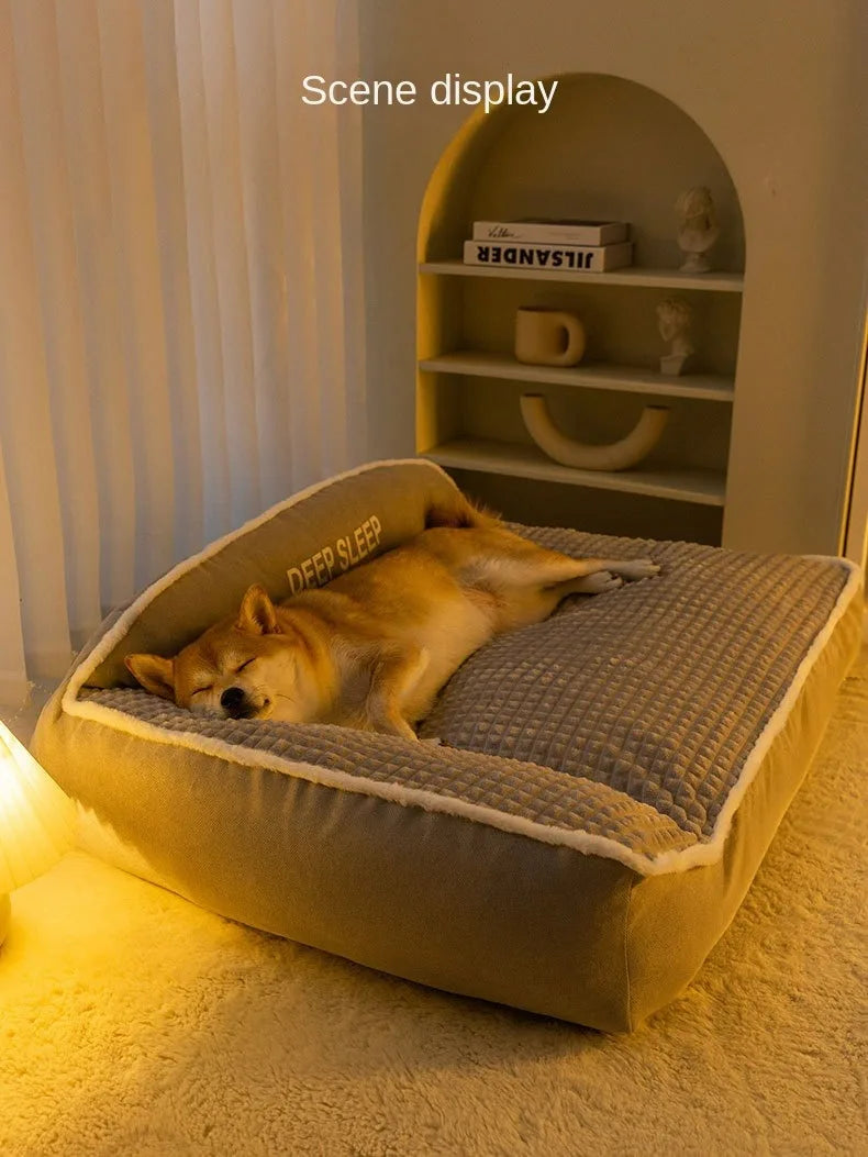 New Cat Bed Dog Pet Bed Kennel Non-Slip Winter Warm Small Dog Kennel Sleeping Removed Washed Soft Puppy Cushion Cat Supplies