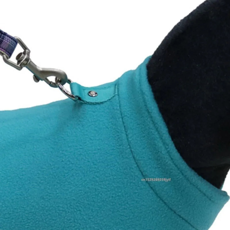 Roupas de lã quente para cães, jaqueta e colete para animais de estimação com argola em D para cães pequenos, gatos, fantasias de buldogue francês, casaco para chihuahua