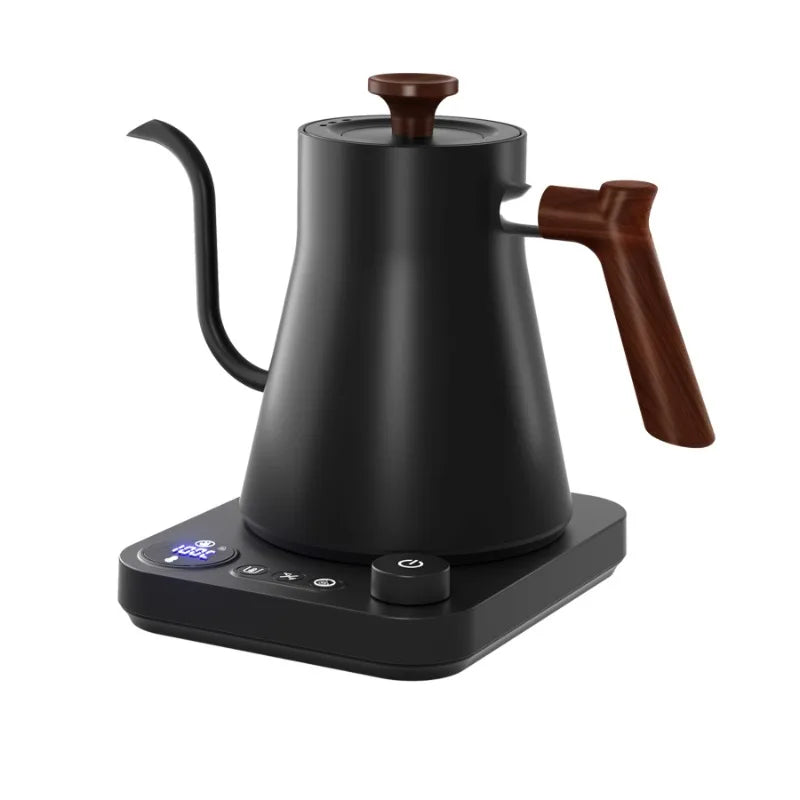 Chaleira elétrica de pescoço de ganso de 1200 W, chaleira para café, bule de chá com controle inteligente de temperatura constante, chaleira elétrica