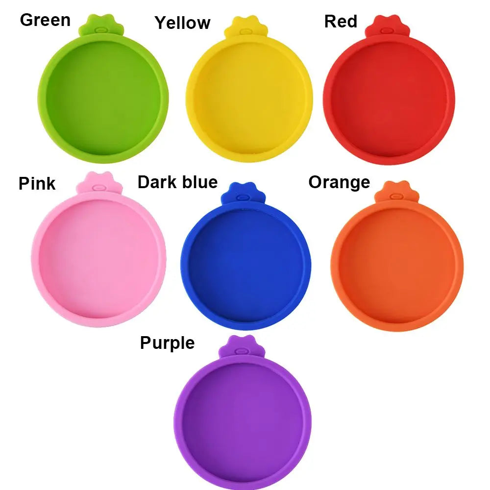 Pet Food Can Silicone Cover Dogs Cats Storage Tin Cap Lid Seal Food Tin Fresh-keeping Cover Pet Supplies pet shop