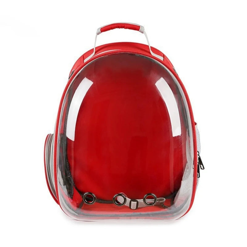 Mochila para transporte de animais de estimação Capsule Bubble, mochila transparente para transporte de animais de estimação, filhotes, gatinhos, pássaros, respirável para viagem