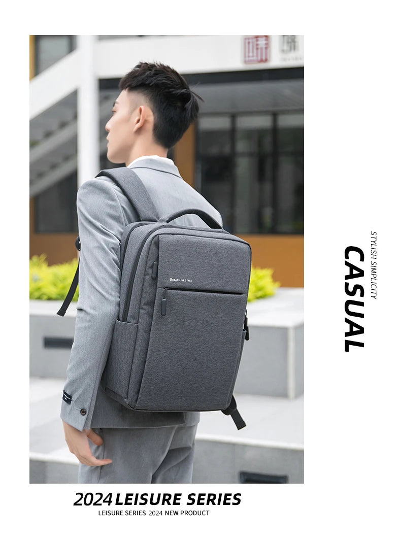 Mochila para laptop 40L durável de 17 polegadas para homens e mulheres com porta de carregador USB e capa para bagagem, bolsa resistente para faculdade para Macbook