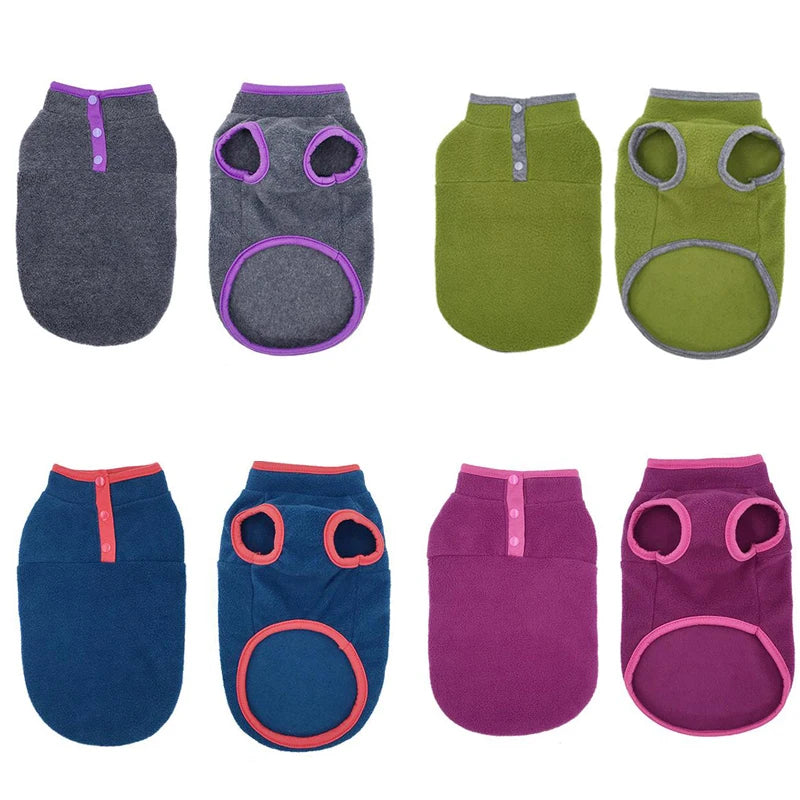 Casaco de lã quente para gatos e filhotes, roupas para cães pequenos e médios, fantasia de chihuahua e buldogue francês, colete para animais de estimação, outono e inverno