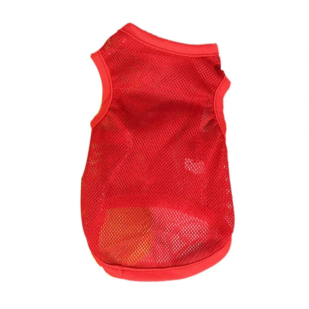 Camiseta para cachorro, tecido de malha respirável e de secagem rápida, camiseta para filhotes para o verão