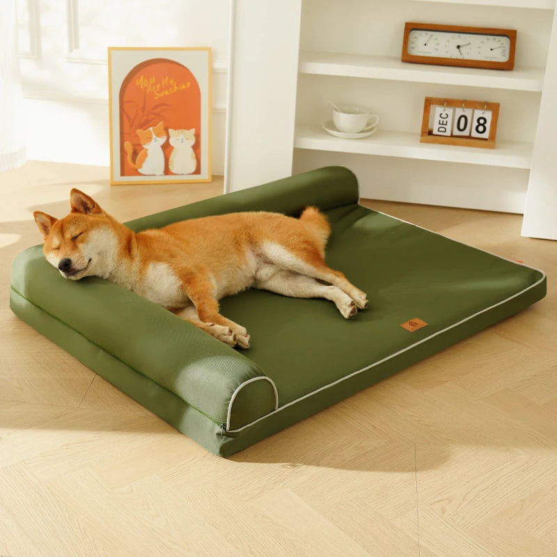 Dog Beds for Large Dogs,Waterproof Dog Bed,Big Pet Bed with Washable Removable Waterproof Pillow Cover and Anti-Slip Bottom