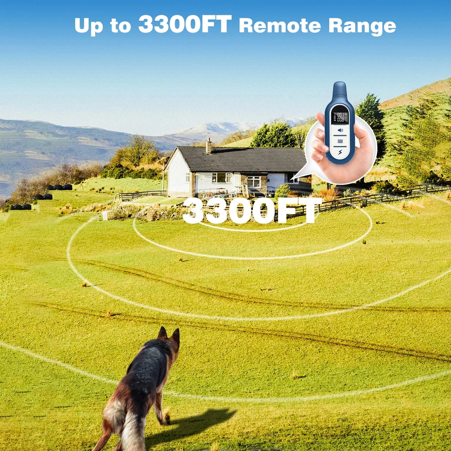 1000M Dog Training Collar 3 Training Modes Waterproof & Rechargeable Shock Collar With Remote Control dogs accessories 강아지