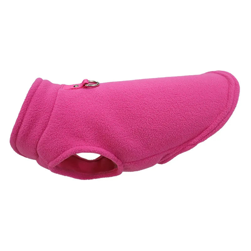 Roupas de inverno quentes de lã para cães, jaqueta macia para animais de estimação, colete com argola em D para filhotes pequenos, casaco para gatos, chihuahua, buldogue francês, fantasia de pug