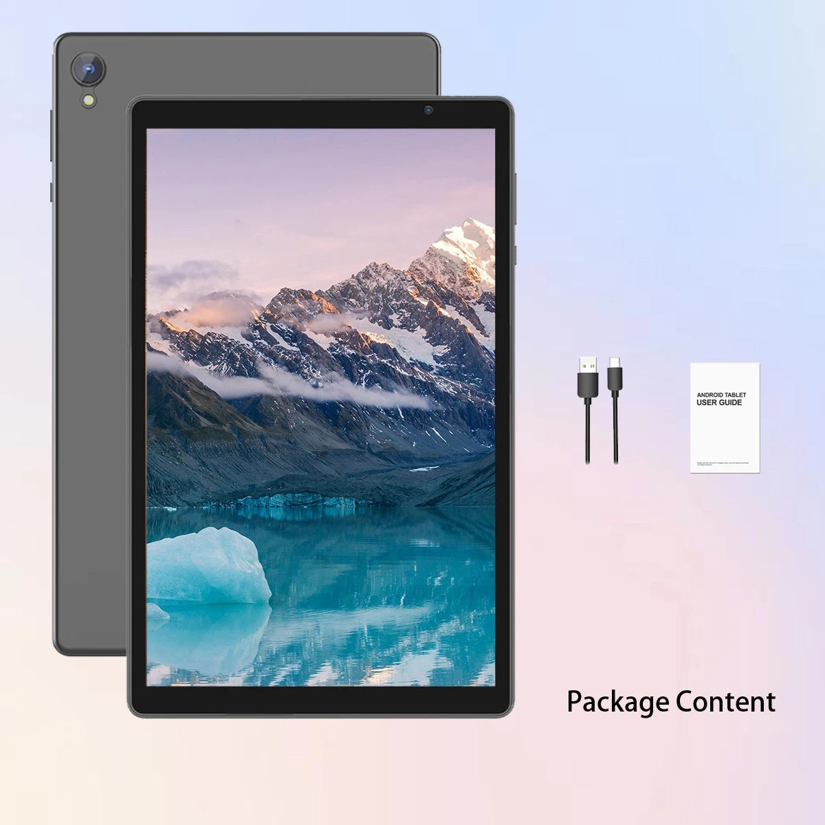 Tablet Android de 10 polegadas, processador quad-core, 4(2+2) GB de RAM, 32 GB de ROM, Bluetooth, WiFi, bateria de 6000 mAh