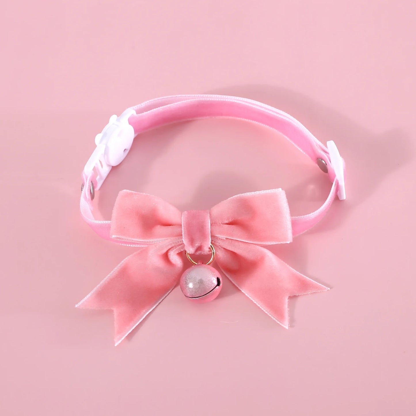 Pet Collar Exquisite Comfortable Decorative Pet Kitten Cat Velvet Bowknot Neck Circle Neck Bow Pet Accessories