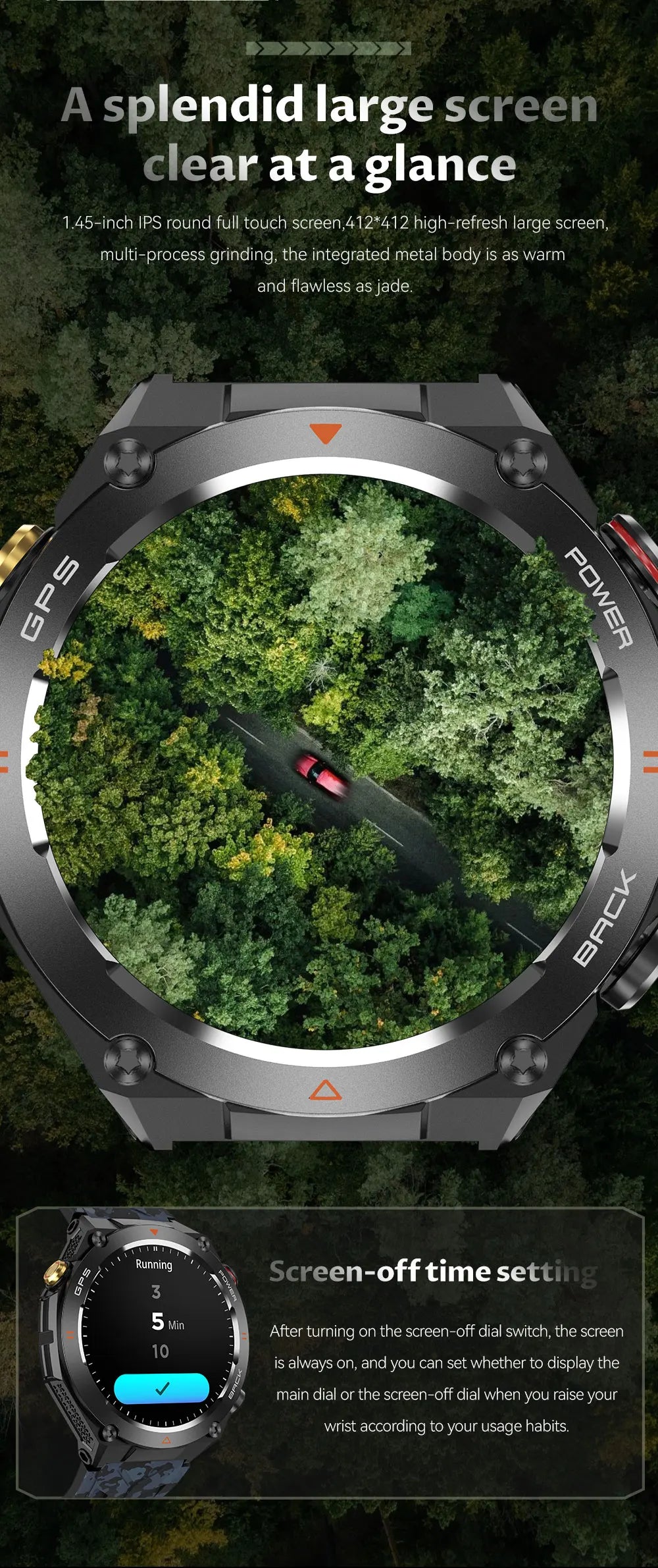 Novo relógio inteligente esportivo Xiaomi com GPS, à prova d'água, rastreador fitness, chamada Bluetooth, bateria de 650 mAh, pulseira feminina, 2025